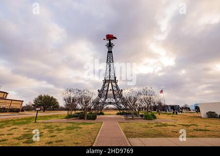 Vista diurna della famosa Parigi Texas Eiffel Tower negli USA Foto Stock