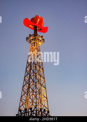 Vista diurna della famosa Parigi Texas Eiffel Tower negli USA Foto Stock