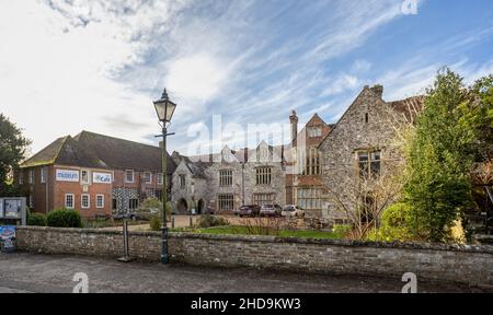The Salisbury Museum in West Walk, Salisbury Cathedral Close, Salisbury, Wiltshire, Regno Unito il 4 gennaio 2022 Foto Stock