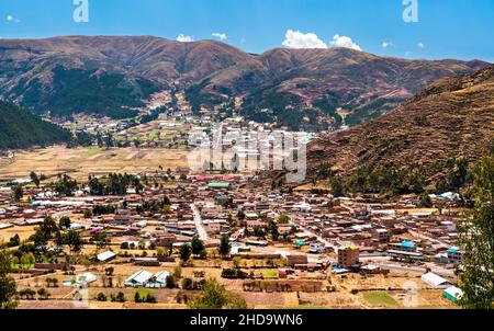 Villaggio di Ccorao vicino a Cusco in Perù Foto Stock