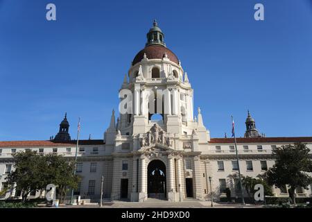 Una visione generale del municipio di Pasadena, martedì 4 gennaio 2021, a Pasadena, California Foto Stock