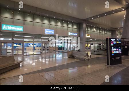 Edificio di noleggio auto presso l'aeroporto di San Diego, California, USA Foto Stock