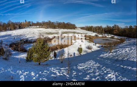 Visto im Park von Hohenheim, Stoccarda Foto Stock