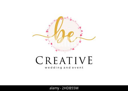 LOGO FEMMINILE. Utilizzabile per Logo per moda, fotografia, matrimonio, bellezza, affari. Elemento modello di disegno con logo a vettore piatto. Illustrazione Vettoriale
