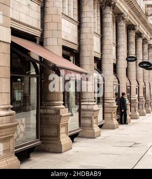 Sicilian Avenue, una galleria commerciale pedonale a Holborn, Londra, Regno Unito, progettata nel 1906-10 da Robert Worley Foto Stock