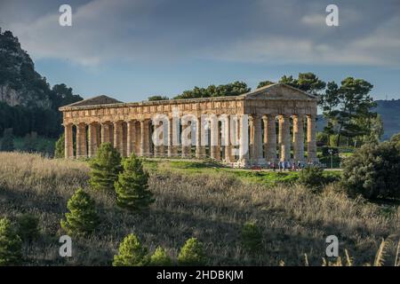 Tempel der Hera, Segesta, Sizilien, Italien Foto Stock