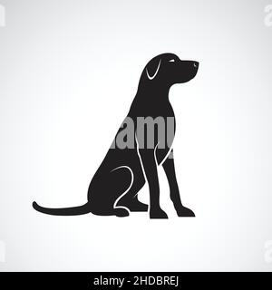 Vettore di un cane labrador Retriever isolato su sfondo bianco. PET. Animali. Illustrazione Vettoriale