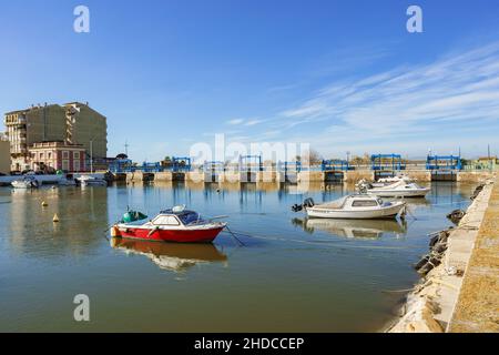 El Perello, Valencia, Spagna. Gennaio 4, 2022. Vista della Gola de 'El Perello' Foto Stock