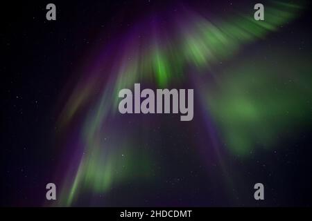 Finnisch- Lappland, Aurora Boreale, Nordlicht, Polarlicht, Foto Stock