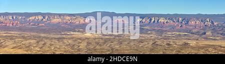 Sedona vista dal Summit of Woodchute Mountain, Arizona Foto Stock