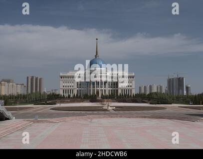 Nur-Sultan, Astana, Kazakhstan MAGGIO, 26, 2018 Akorda il Palazzo Presidenziale di Nur-Sultan, Astana, Kazakhstan residenza del Nursultan Nazarbayev Foto Stock