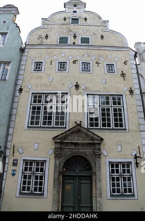 Edificio centrale dei tre Fratelli a riga Foto Stock