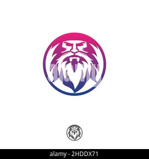 Logo Mage eSports Mascot per Team, Personal, Community o Club.EPS 10 Illustrazione Vettoriale