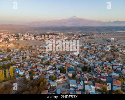 Vista aerea degli edifici del distretto di Incesu a Kayseri, Turchia Foto Stock