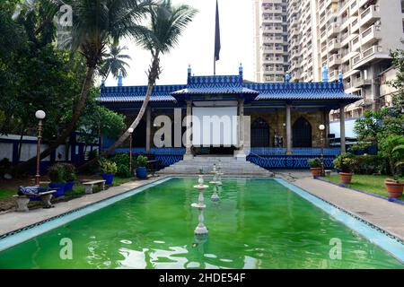 La moschea iraniana di Imamwada Bhendi Bazar a Mumbai, India. Foto Stock