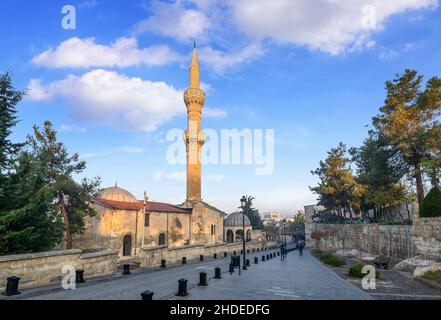 Moschea Sirvani, costruita da Sirvani Mehmet Effendi a Gaziantep, Turchia Foto Stock