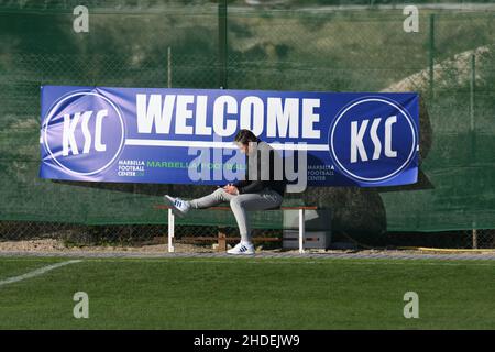 KSC-Training in Trainings camp in estepona seconda lega Karlsruher SC 5 gennaio 2022 dfl corona standard oliver Kreuzer Foto Stock