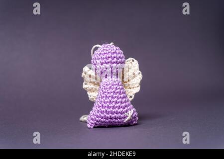 Angeli di Natale da Wool Baviera Germania Foto Stock