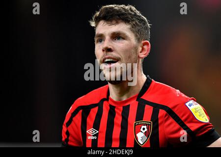 Ryan Christie of AFC Bournemouth - AFC Bournemouth / Cardiff City, Sky Bet Championship, Vitality Stadium, Bournemouth, Regno Unito - 30th dicembre 2021 solo per uso editoriale - si applicano le restrizioni DataCo Foto Stock