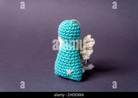 Angeli di Natale da Wool Baviera Germania Foto Stock