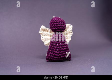 Angeli di Natale da Wool Baviera Germania Foto Stock