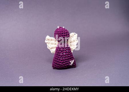 Angeli di Natale da Wool Baviera Germania Foto Stock