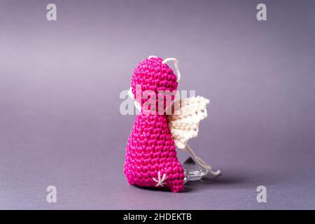 Angeli di Natale da Wool Baviera Germania Foto Stock