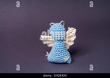 Angeli di Natale da Wool Baviera Germania Foto Stock