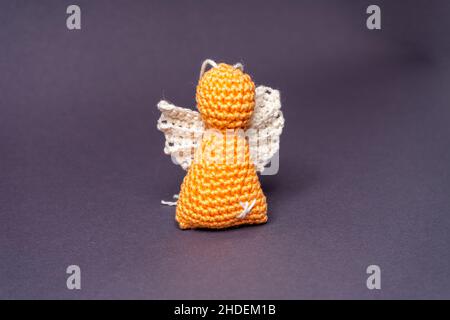 Angeli di Natale da Wool Baviera Germania Foto Stock