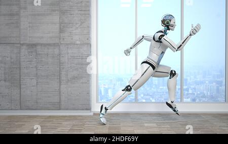 robot, abilità motorie, umanoidi, robot Foto Stock