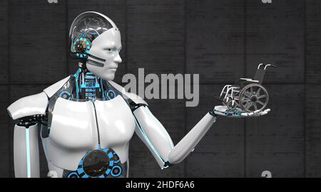 medicina, intelligenza artificiale, cura dei pazienti, medici, intelligenze artificiali, cyborg Foto Stock