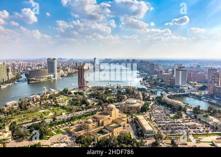 vista sulla città, cairo, vista sulla città, cairos Foto Stock