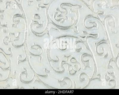 cuoio, ornamenti, floreali, pelli, ornamento, fiori Foto Stock