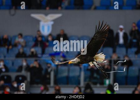 Roma, Italia. 06th Jan 2022. Olimpia durante il Campionato Italiano di Calcio una partita 2021/2022 tra SS Lazio vs Empoli FC allo Stadio Olimpico di Roma il 06 gennaio 2021. Credit: Live Media Publishing Group/Alamy Live News Foto Stock