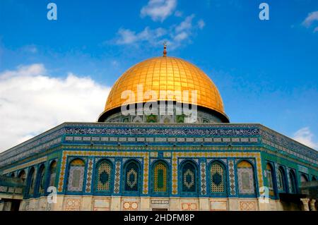 La cupola della roccia, Gerusalemme, Israele Foto Stock