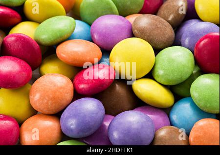 multicolore, lenticchie di cioccolato, multicolore Foto Stock