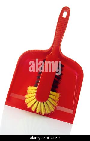 paletta, scopa, paletta, scopa Foto Stock