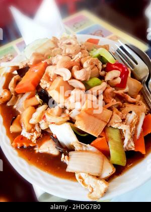 Kung Pao chicken Foto Stock