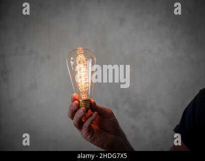 luce, idee, lampadina, invenzione, luci, brainstorming, idea, lampadina, lampadine, invenzioni Foto Stock