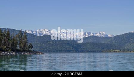 lago, walchensee, laghi, passeggiate Foto Stock