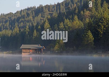 boathouse, felchensee, boathouses Foto Stock