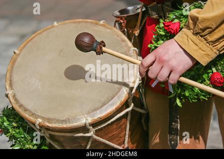 tamburi, batteristi, tamburi, batteristi Foto Stock