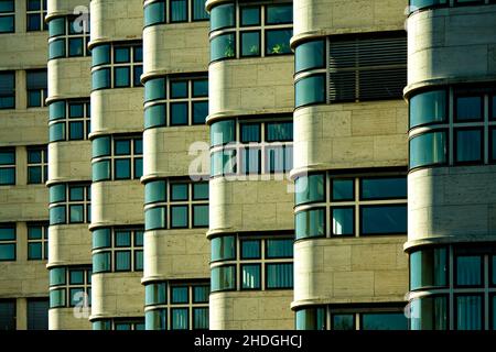 facciata, berlino, casa di conchiglia, facciate, case di conchiglia Foto Stock