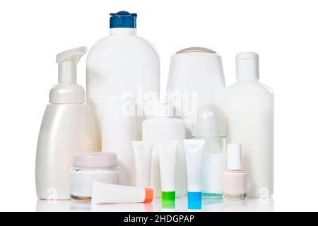 contenitore, prodotti di bellezza, cosmetici, contenitori, prodotti di bellezza, cosmetica Foto Stock