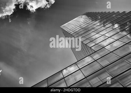 edificio di uffici, facciata di vetro, edifici di uffici, edificio di servizio, facciate di vetro Foto Stock