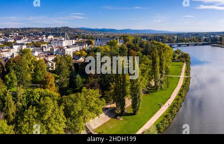 Francia, Allier, Bourbonnais, Vichy, patrimonio mondiale dell'UNESCO come parte delle Grandes Villes d'Eaux d'Europe (grandi terme d'Europa), l'Allie Foto Stock