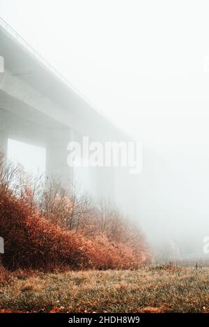 Autobahnbrücke Fell, Germania Foto Stock