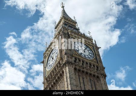 londra, elizabeth tower, londons, big bens, torre dell'orologio, torre dell'orologio, orologio, torre dell'orologio Foto Stock