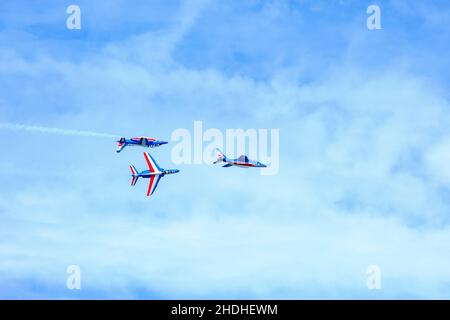 spettacolo aereo, squadrone volante, spettacolo aereo, spettacoli aerei, squadroni volanti, spettacoli aerei Foto Stock