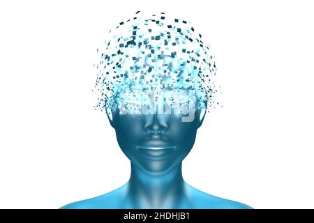 intelligenza, intelligenza artificiale, immaginazione, intelligenze, intelligenze artificiali, cyborg, immaginazione Foto Stock